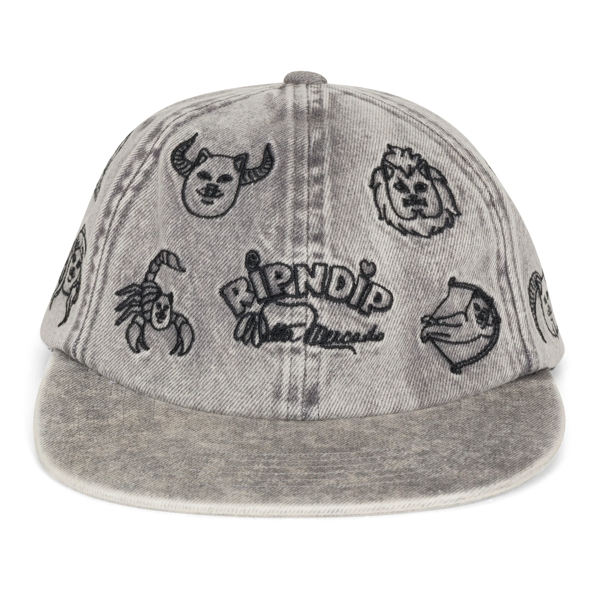 Zodiac Mucho 6 Panel (Black Washed Denim) - Image 4