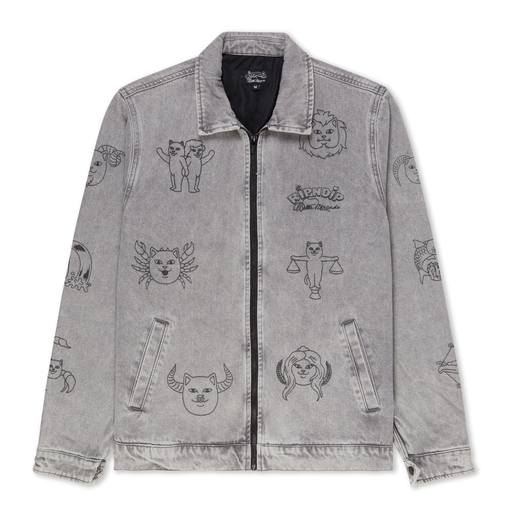 Zodiac Mucho Work Jacket (Grey Mineral Wash)