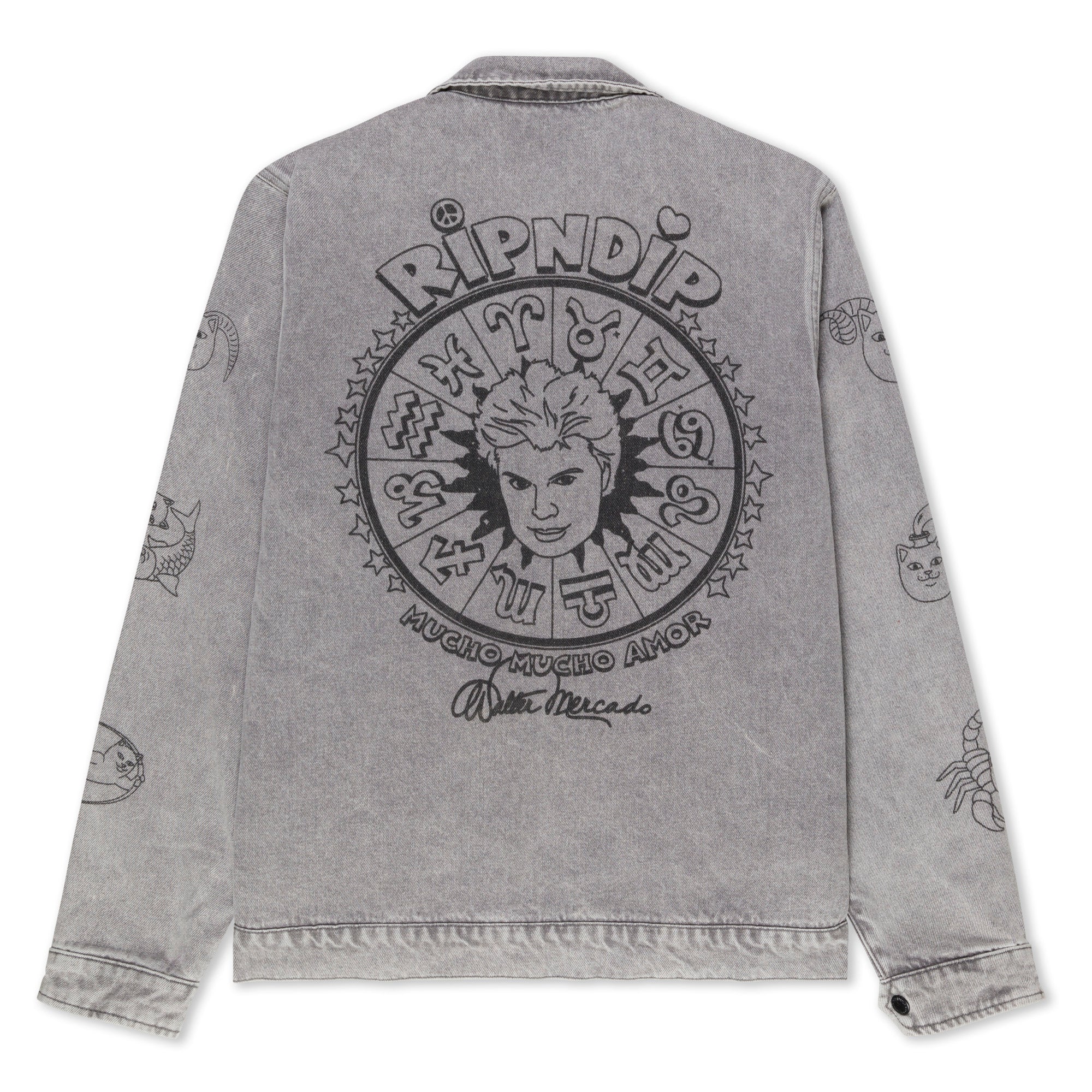 Zodiac Mucho Work Jacket (Grey Mineral Wash) - Image 5